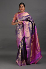 Purple Silk Saree