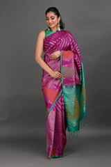 Magenta Silk Saree