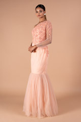 One shoulder Mermaid GownDSC09538