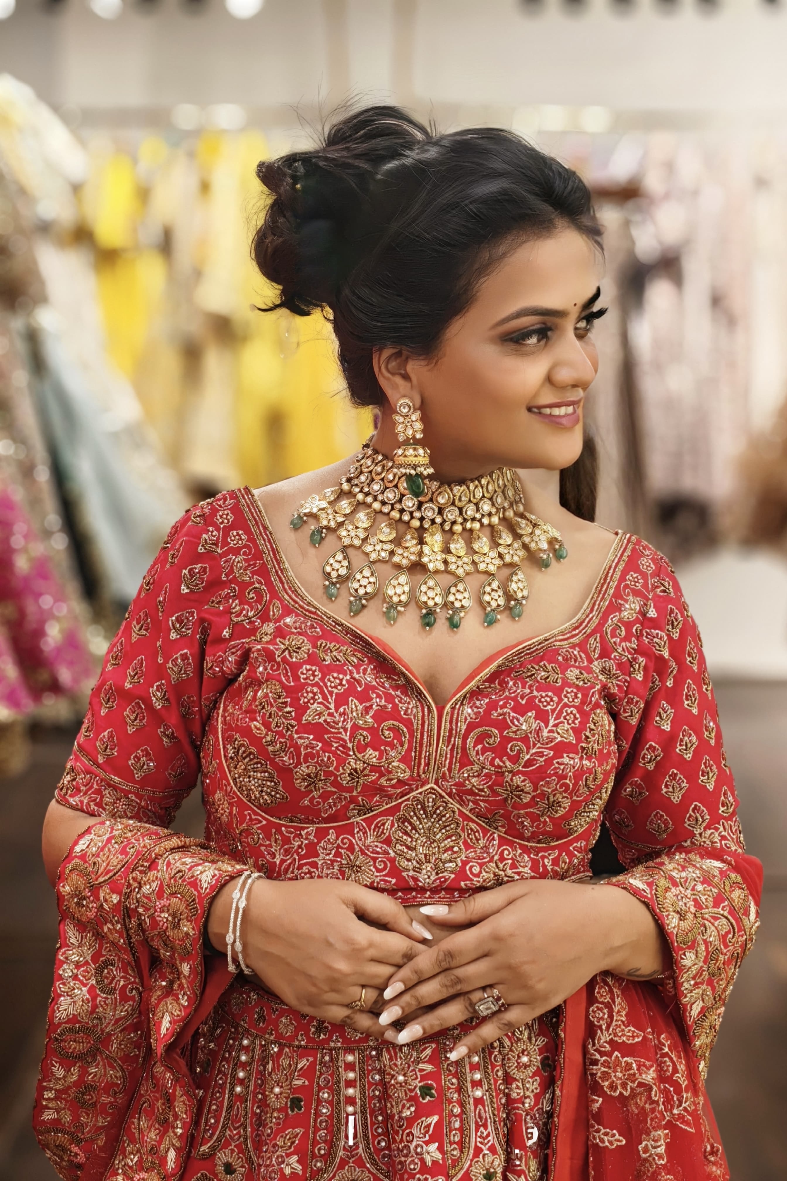 Red Noor Bridal Lehenga1