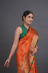 Orange  Kanjeevaram  SareeADL00760
