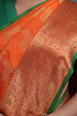 Orange  Kanjeevaram  SareeADL00761
