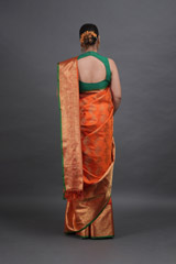 Orange  Kanjeevaram  SareeADL00775