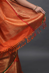 Orange  Kanjeevaram  SareeADL00780