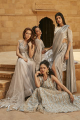 Silver Tiered Lehenga3