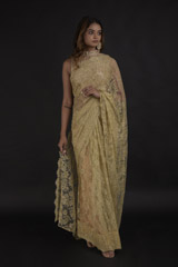 Brown Lace Saree715_video