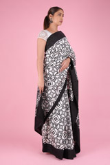 White And Black SareeDSC09648