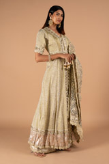 Beige Anarkali setDSC00056