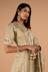 Beige Anarkali setDSC00059