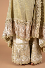 Beige Anarkali setDSC00060
