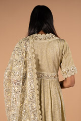 Beige Anarkali setDSC00063