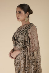Copper Lace Saree_DTR2161