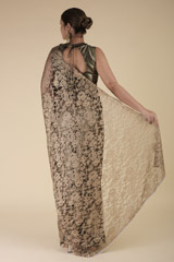 Copper Lace Saree_DTR2165