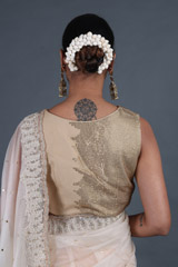 Nude Silk Gauze SareeIMG_4431