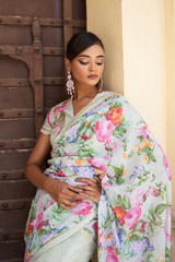 Mint Crepe Saree BlouseDSC07938