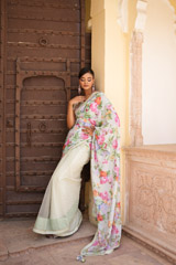 Mint Crepe Saree BlouseDSC07942