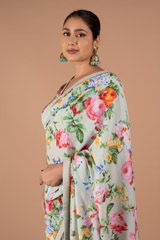 Mint Crepe Saree BlouseDSC08126