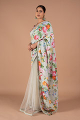 Mint Crepe Saree BlouseDSC08129
