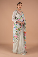 Mint Crepe Saree BlouseDSC08131