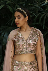 Pink Embellished LehengaIMG_9907