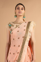 Butti Border Ruffle LehengaDSC00707