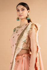 Butti Border Ruffle LehengaDSC00709