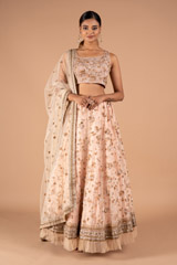 Shimmer Sequins Pastel LehengaDSC09054
