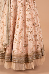 Shimmer Sequins Pastel LehengaDSC09056