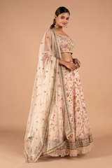 Shimmer Sequins Pastel LehengaDSC09061