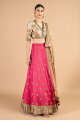 Fuchsia  Lehenga  SetDSC04912