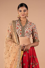 Red Flower LehengaDSC08984