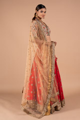 Red Flower LehengaDSC08987