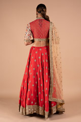 Red Flower LehengaDSC08992