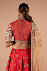Red Flower LehengaDSC08995