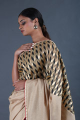 Champagne Silk SareeIMG_9524