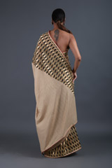 Champagne Silk SareeIMG_9526