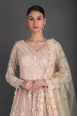 Peach Layered LehengaIMG_0689