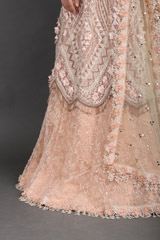 Peach Layered LehengaIMG_0692