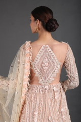Peach Layered LehengaIMG_0701