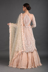 Peach Layered LehengaIMG_0702