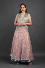 Pink Embroidered Top Bottom Set78_video