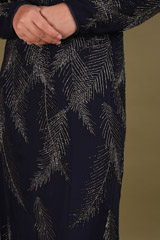 Leaf Embroidered Long DressDSC02511