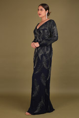 Leaf Embroidered Long DressDSC02515