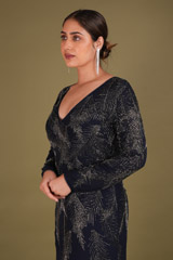 Leaf Embroidered Long DressDSC02518