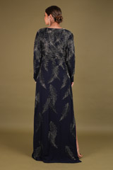 Leaf Embroidered Long DressDSC02523