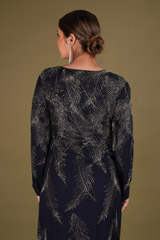 Leaf Embroidered Long DressDSC02524