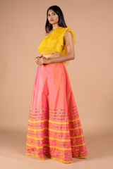 Skirt with One Shoulder Crop TopDSC08970