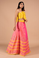 Skirt with One Shoulder Crop TopDSC08975