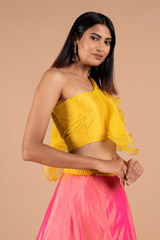 Skirt with One Shoulder Crop TopDSC08976