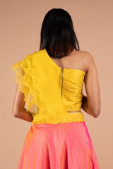 Skirt with One Shoulder Crop TopDSC08979